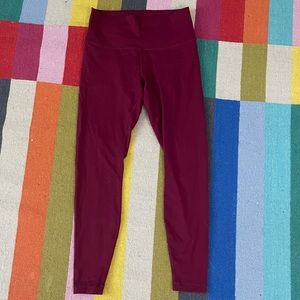 LULULEMON Maroon Leggings in Womens Size 10